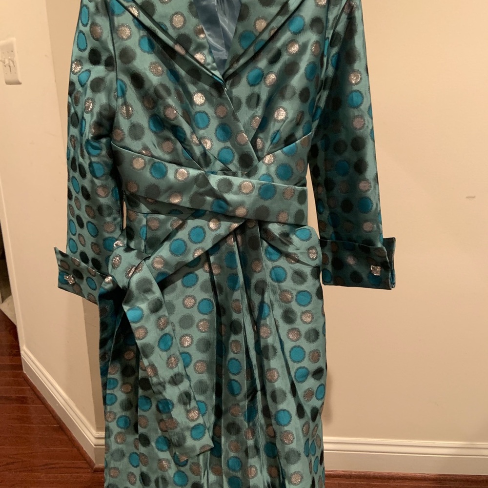 Turquoise and Silver French Cuff Dress